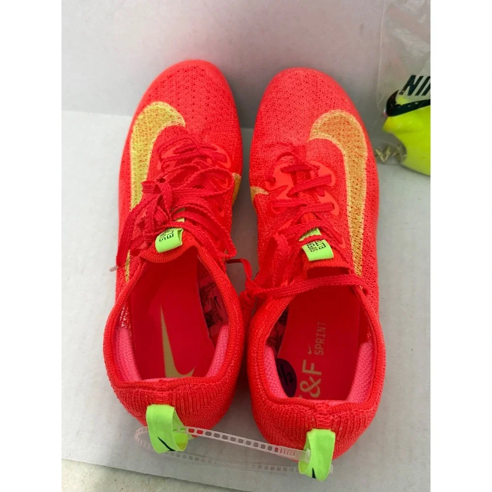Nike Air Zoom Maxfly More Uptempo Bright Crimson Volt FZ9662-600 Mens 6.5 Wmns 8
